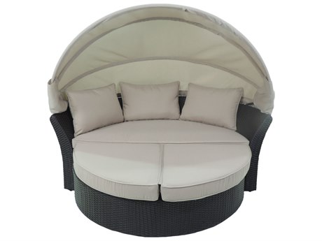 Patio Heaven Ethereal Austin Wicker Modular Canopy Daybed