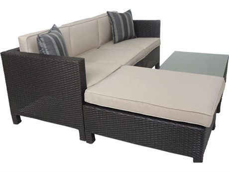 Patio Heaven Ethereal Marseilles Wicker 3Signature - PalisadesPiece Sectional Sofa Set