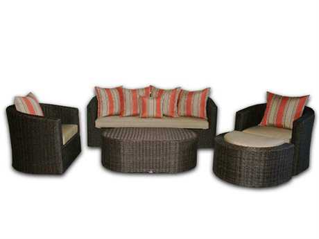 Patio Heaven Palomar Wicker Lounge Set