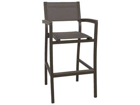 Patio Heaven Riviera Aluminum Bar Chair with Arms