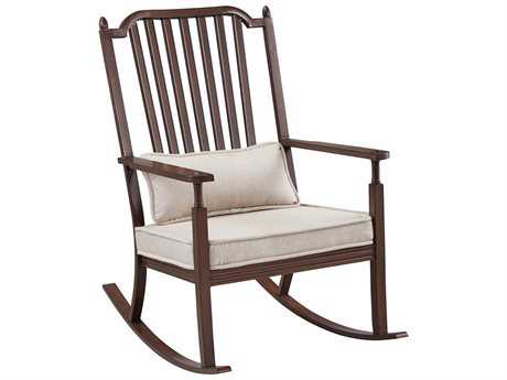 Paula Deen Outdoor River House Aluminum Porch Rocker with One Lumbar Pillow