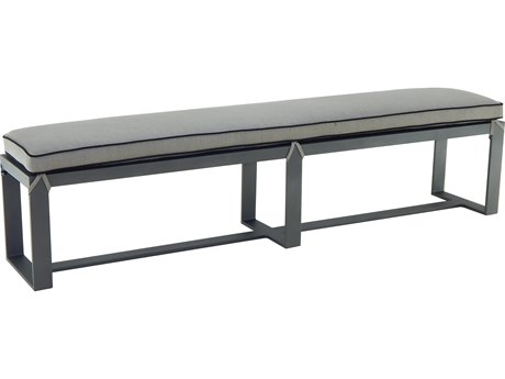 Castelle Moderna Cast Aluminum Bench with seat pad