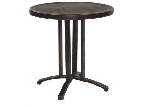 Castelle Vintage Cast Aluminum 28 Round Bistro Table Ready To Assemble