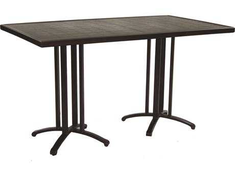 Castelle Vintage Cast Aluminum 64 x 36 Rectangular Counter Table Ready To Assemble