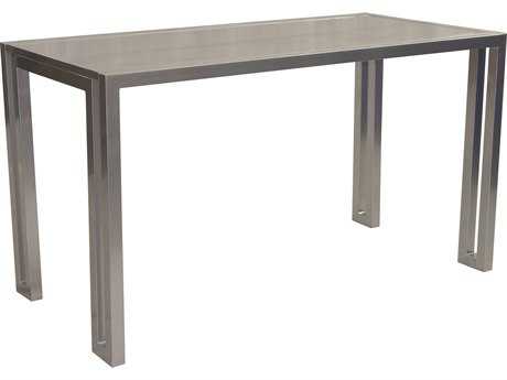 Castelle Icon Cast Aluminum 60 x 32 Rectangular Bar Height Table