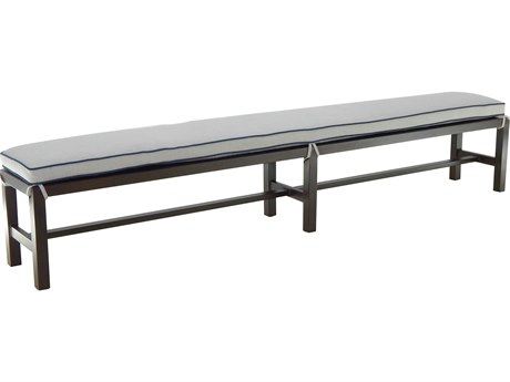 Castelle Classical Cast Aluminum Bench with seat pad