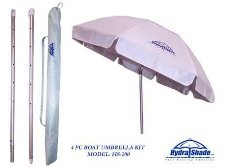 Panama Jack Hydra Shade 6' Round Boating & Beach Umbrella 4 Pc Kit