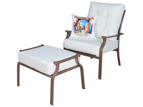 Panama Jack Island Breeze Aluminum Espresso Two Piece Lounge Set