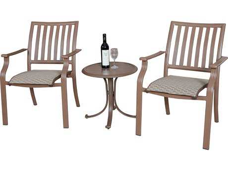 Panama Jack Island Breeze Aluminum Three Piece Slatted Balcony Set