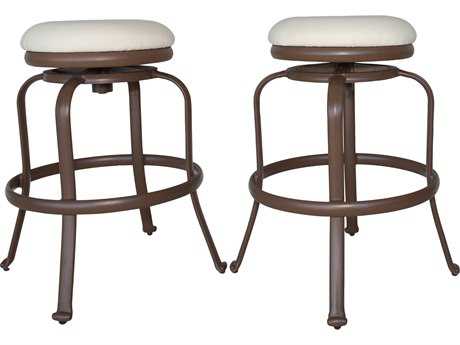 Panama Jack Tiki Backless Swivel Barstools Set of 2