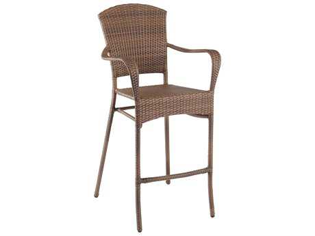 Panama Jack Key Biscayne Wicker Stackable Barstool