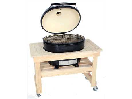 Primo Grills Oval Jr 200 Wood in Counter Top Cart
