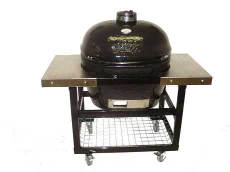 Primo Grills Oval (200) JR in Stainless Steel Cart