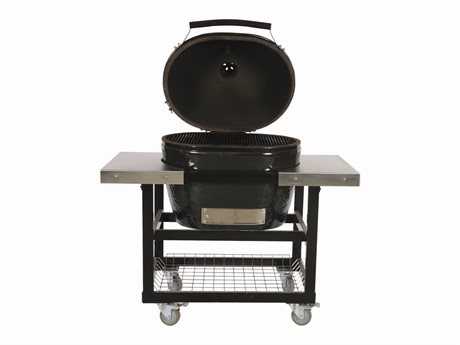 Primo Grills Jack Daniels Oval (400) XL in Stainless Steel Cart