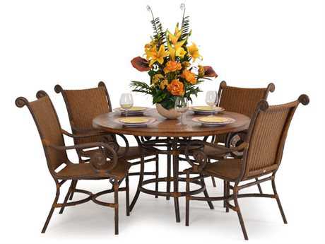 Palm Springs Rattan Aluminum 2400 Series Dining Set