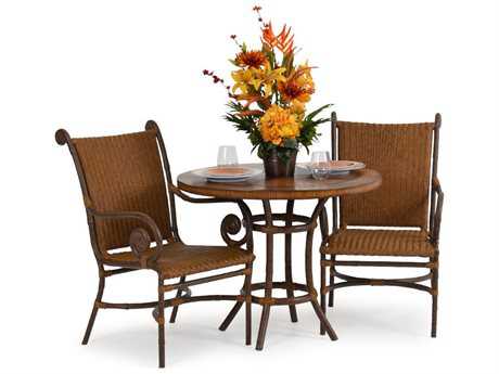 Palm Springs Rattan Aluminum 2400 Series Bistro Dining Set