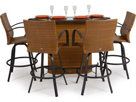 Palm Springs Rattan Aluminum 3200 Series Bar Set