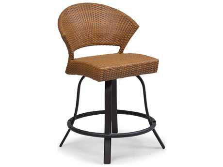 Palm Springs Rattan Aluminum 3200 Series Armless Swivel Counter Stool