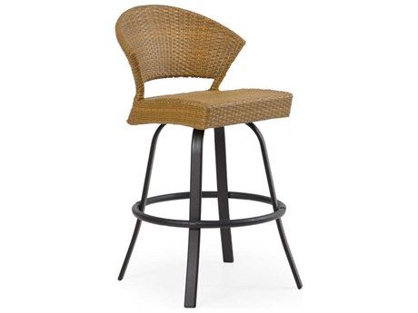 Palm Springs Rattan Aluminum 3200 Series Armless Swivel Bar Stool