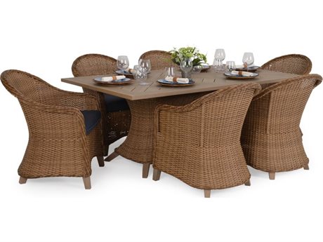Palm Springs Rattan 6500 Series Wicker Dining Set