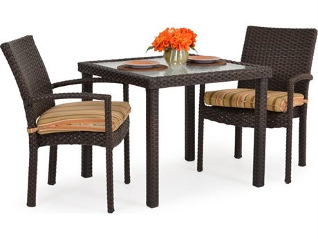 Palm Springs Rattan 6600 Series Wicker Casual Patio Dining Set