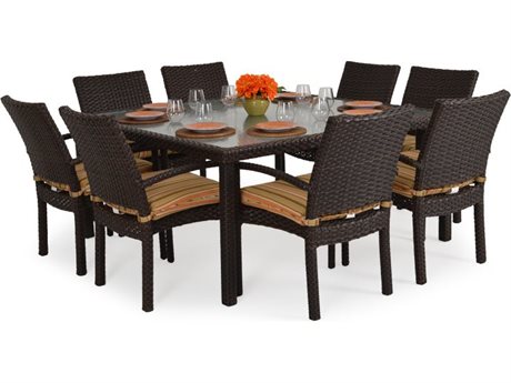 Palm Springs Rattan 6600 Series Wicker Dining Set