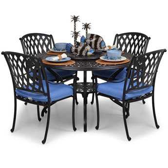 Palm Springs Rattan Cast Aluminum 7100 Series Dining Set