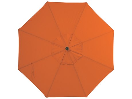 Palm Springs Rattan Aluminum 9 Market Umbrella Push Button Tilt Tuscan Olefin Venetian Gold