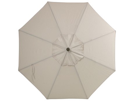 Palm Springs Rattan Aluminum 9 Market Umbrella Push Button Tilt Canvas Olefin Venetian Gold