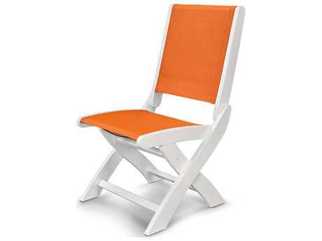 POLYWOOD® Coastal Recycled Plastic Folding Side Chair