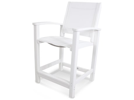 POLYWOOD® Coastal Recycled Plastic Counter Chair