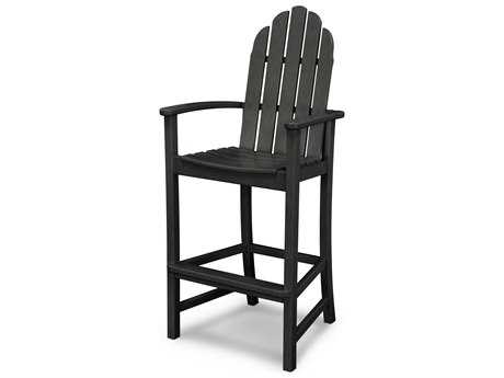 POLYWOOD® Classic Adirondack Recycled Plastic Bar Stool