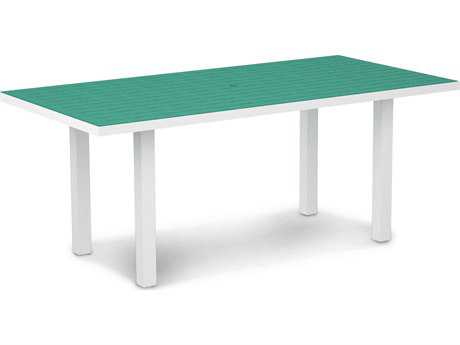 POLYWOOD® Euro Recycled Plastic 72 x 36 Rectangular Dining Table