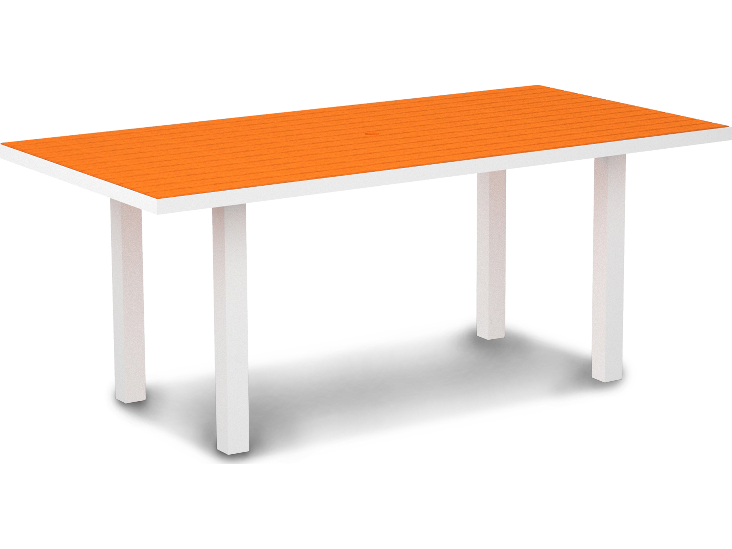 POLYWOOD® Euro Recycled Plastic 72 x 36 Rectangular Dining Table AT3672