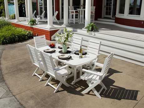 POLYWOOD® Captain Recycled Plastic Dining Set