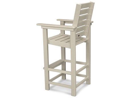 POLYWOOD® Captain Recycled Plastic Bar Chair