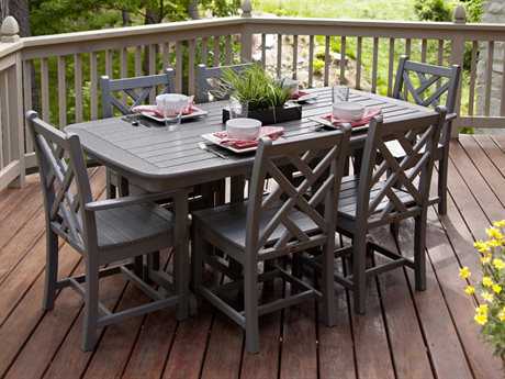 POLYWOOD® Chippendale Recycled Plastic Dining Set