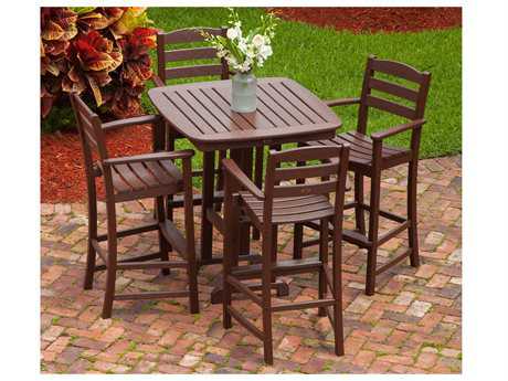 POLYWOOD® La Casa Cafe Recycled Plastic Bar Set