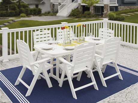 POLYWOOD® Nautical Recycled Plastic Dining Set