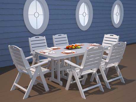 POLYWOOD® Nautical Recycled Plastic Dining Set
