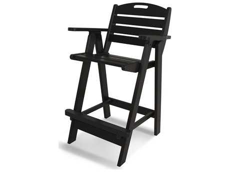 POLYWOOD® Nautical Recycled Plastic Bar Chair