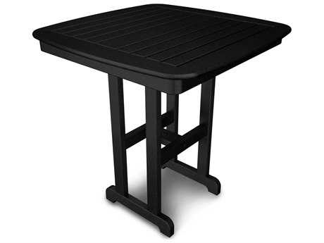 POLYWOOD® Nautical Recycled Plastic 37 Square Counter Table