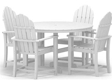 POLYWOOD® Classic Adirondack Recycled Plastic Dining 5 Piece Set