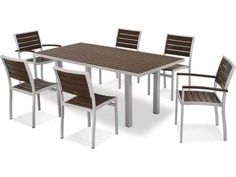 POLYWOOD® Euro Recycled Plastic 7-Piece Dining Set