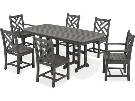 POLYWOOD® Chippendale Recycled Plastic Dining Set