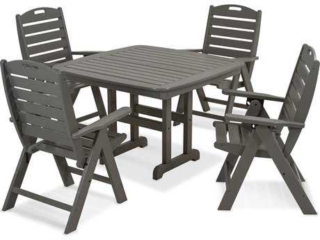 POLYWOOD® Nautical Recycled Plastic Dining Set