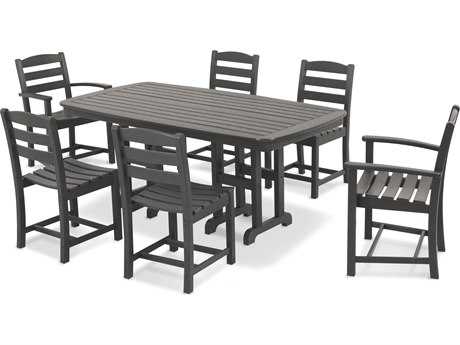 POLYWOOD® La Casa Cafe Recycled Plastic 7 Piece Dining Set