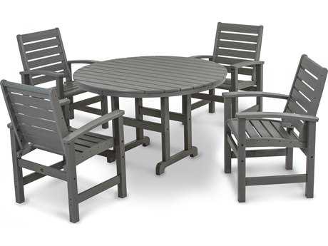 POLYWOOD® Signature Recycled Plastic 5-Piece Dining Set