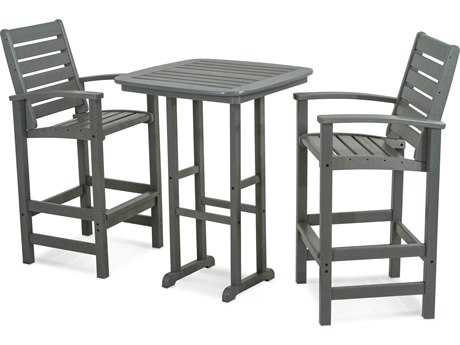 POLYWOOD® Signature Recycled Plastic 3-Piece Bar Set