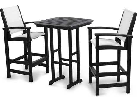 POLYWOOD® Coastal Recycled Plastic 3-Piece Bar Set